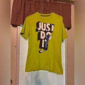 Neon Yellow Nike Shirt Boys L